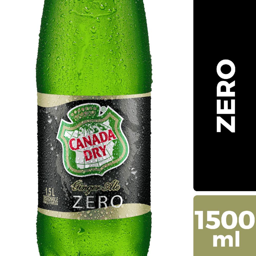 Bebida Canada Dry ginger ale zero no retornable 1.5 L