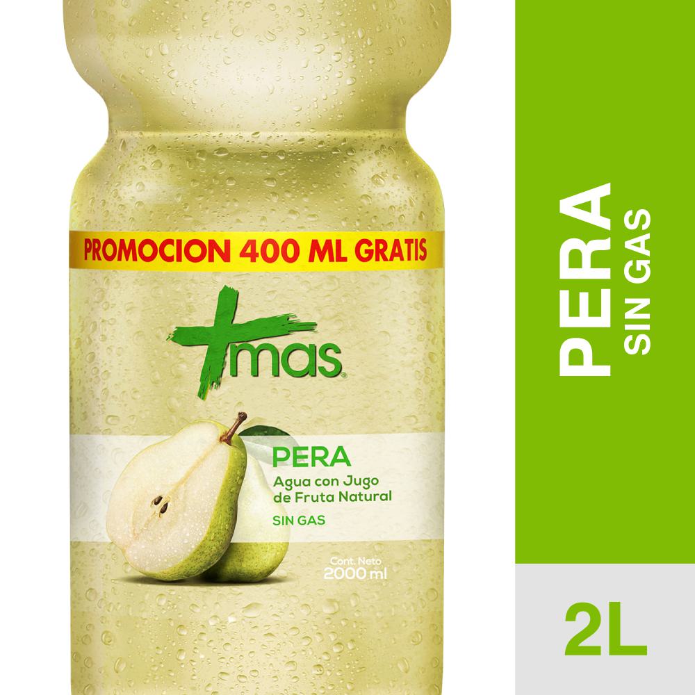 Agua saborizada Más sin gas pera 2 L