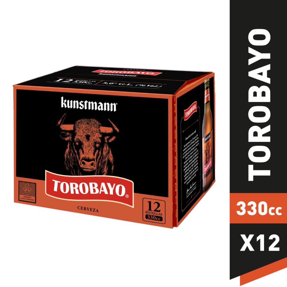 Pack Cerveza Kunstmann torobayo botella 12 un de 330 cc