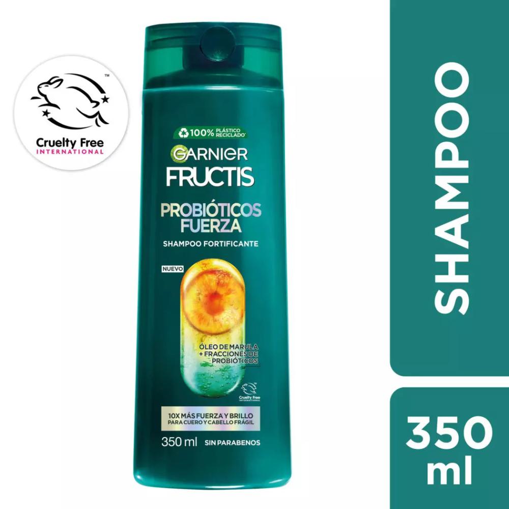 Shampoo Fructis prebióticos fuerza 350 ml