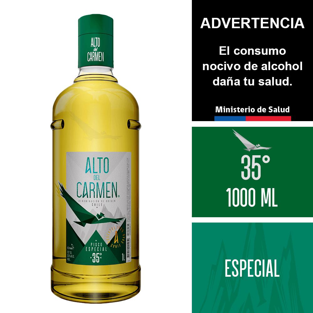 Pisco Alto del Carmen especial 35° botella 1 L