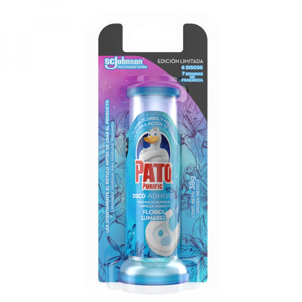Repuesto discos adhesivos Pato Purific flores lunares 38 g