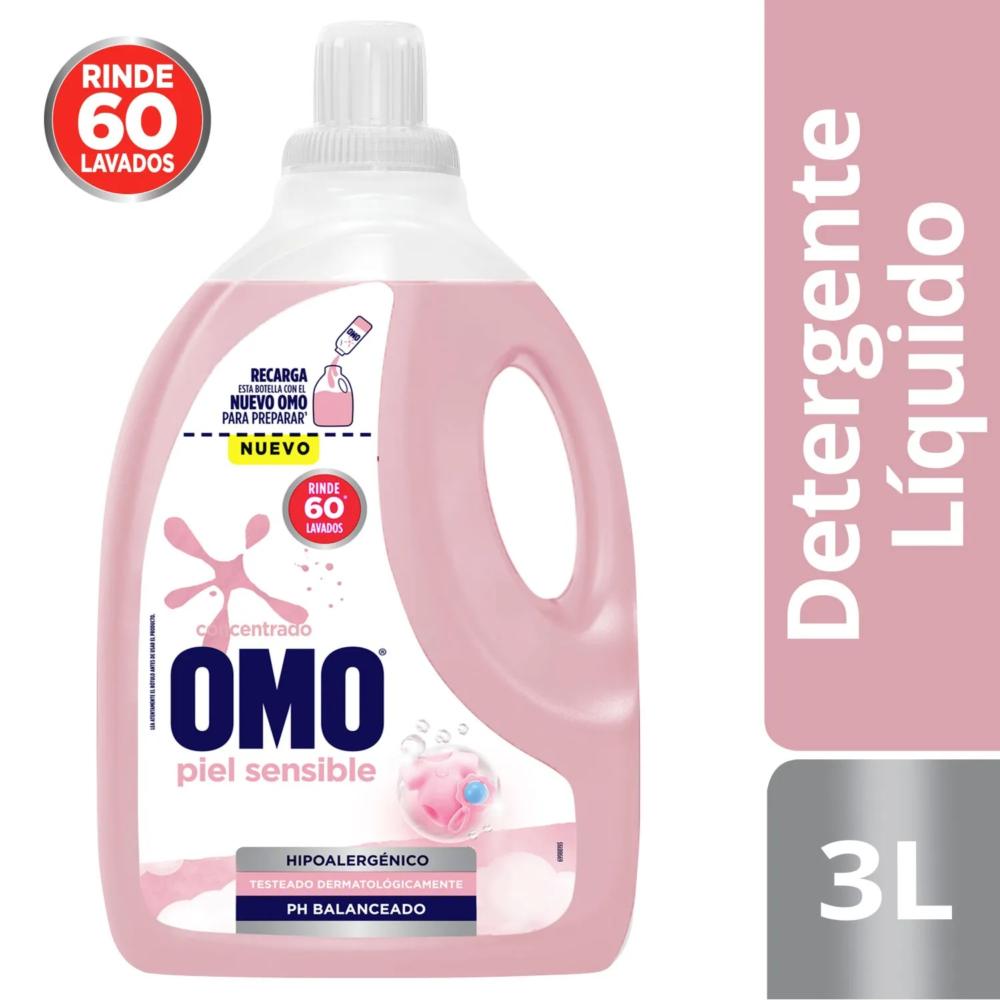 Detergente líquido Omo piel sensible 3 L