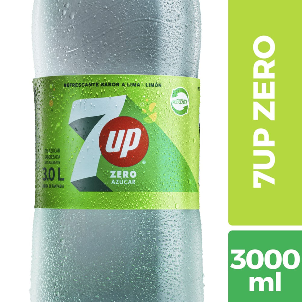 Bebida Seven Up light no retornable 3 L