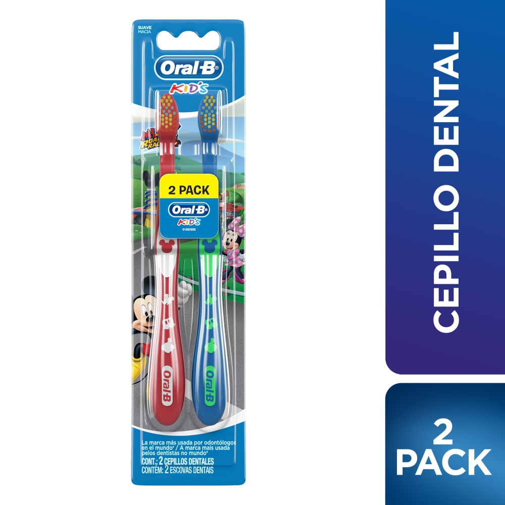 Cepillo dental Oral B mickey 2 un