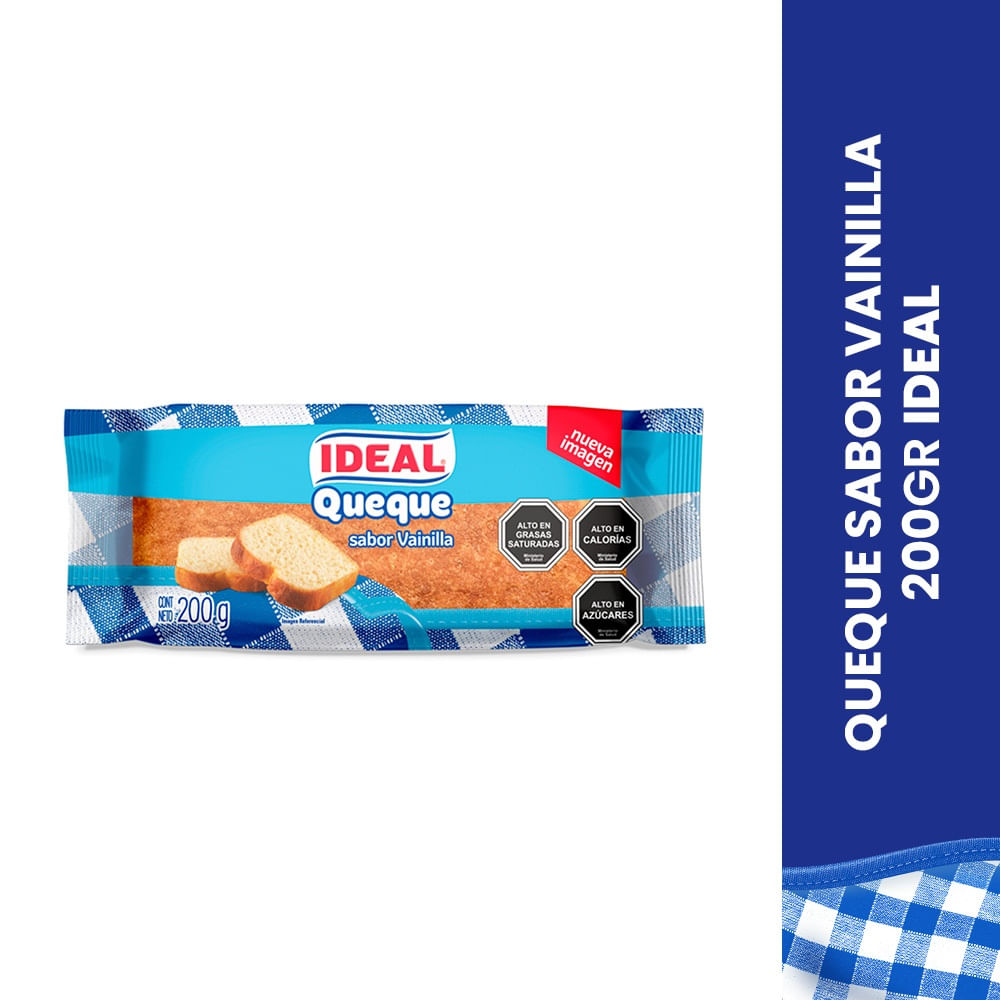 Queque Ideal sabor vainilla 200 g