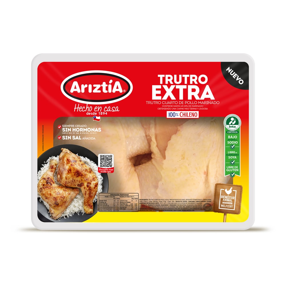 Trutro cuarto de pollo Ariztía granel envasado 1 Kg