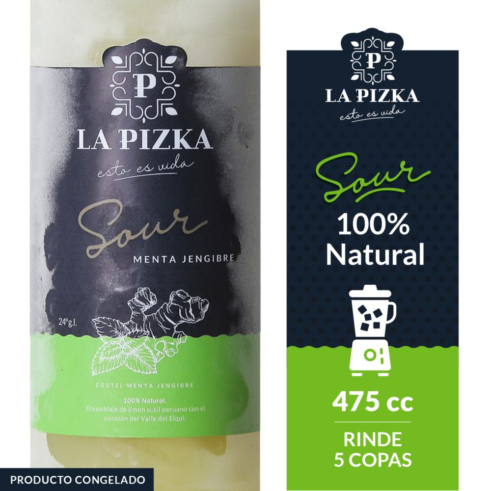 Pisco sour La Pizka menta jengibre 475 cc Pisco sour La Pizka menta jengibre 475 cc