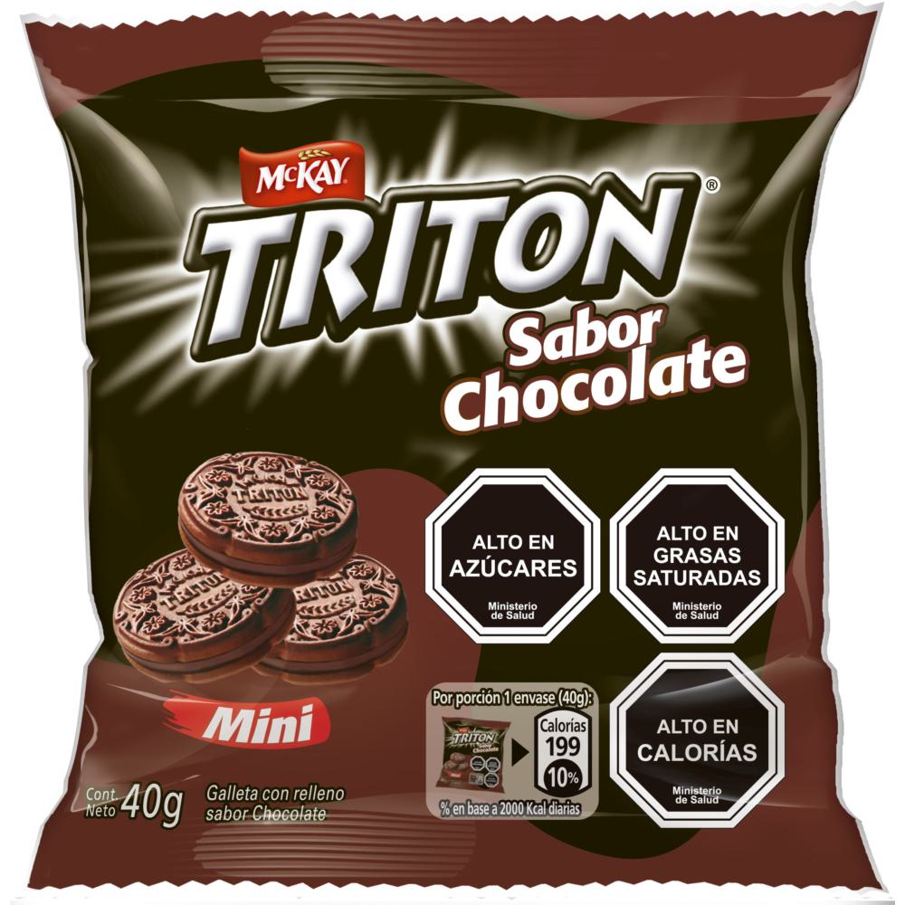 Galleta mini Tritón sabor chocolate 40 g