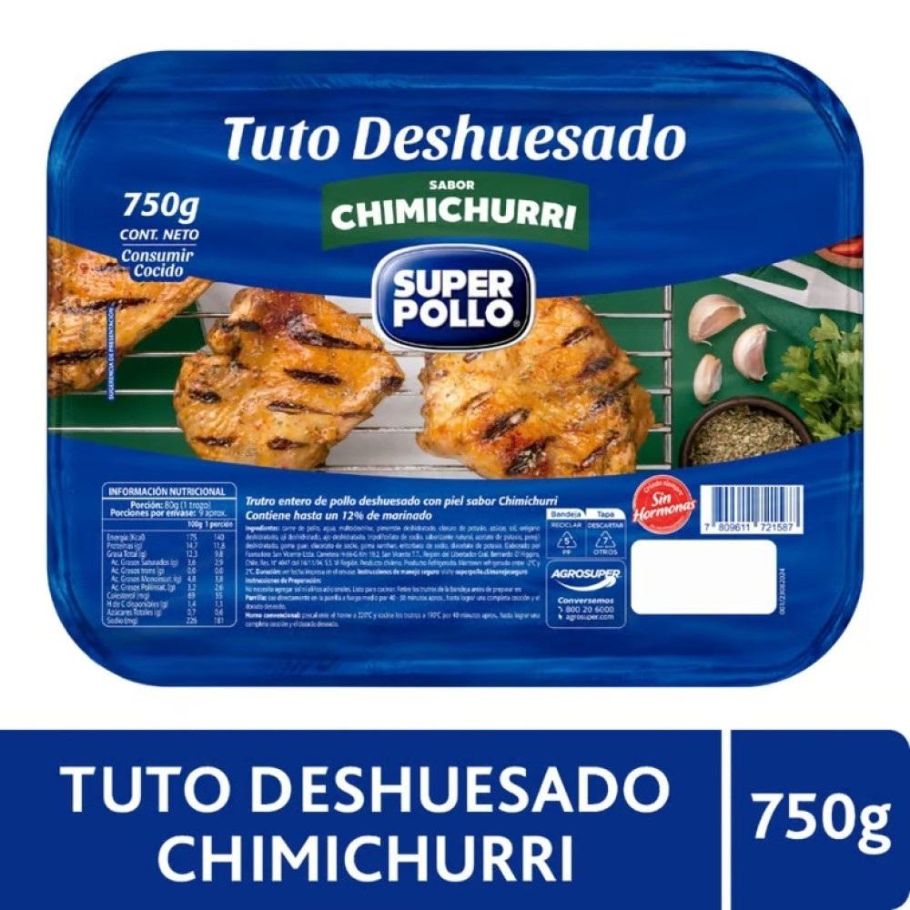 Trutro deshuesado Super Pollo chimichurri bandeja 750 g Trutro deshuesado Super Pollo chimichurri bandeja 750 g