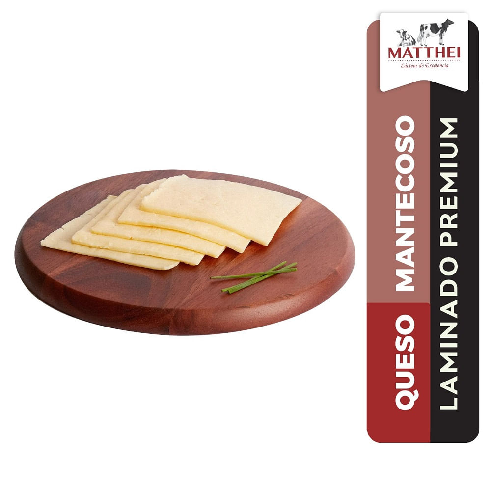 Queso mantecoso Matthei laminado granel 100 g