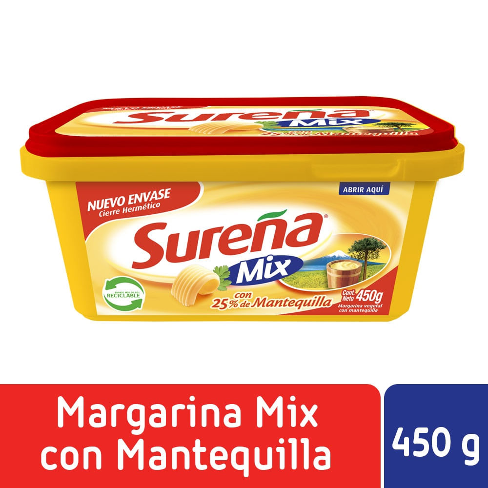 Margarina Sureña mix pote 450 g Margarina Sureña mix pote 450 g