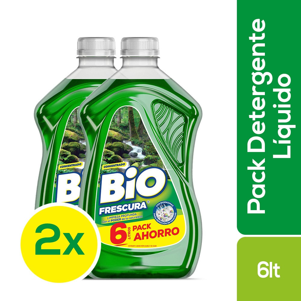 Pack detergente líquido Bio Frescura 2 un de 3 L