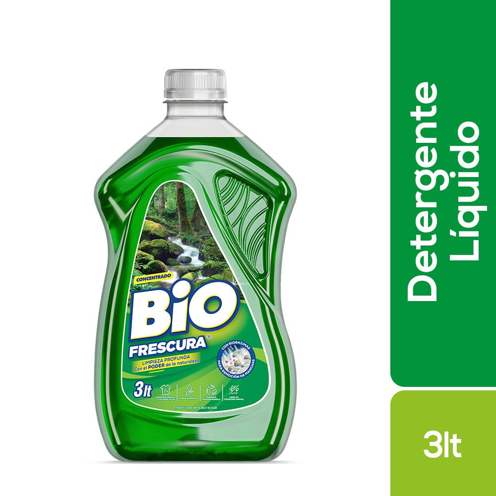 Detergente Bio Frescura matic líquido botella 3 L