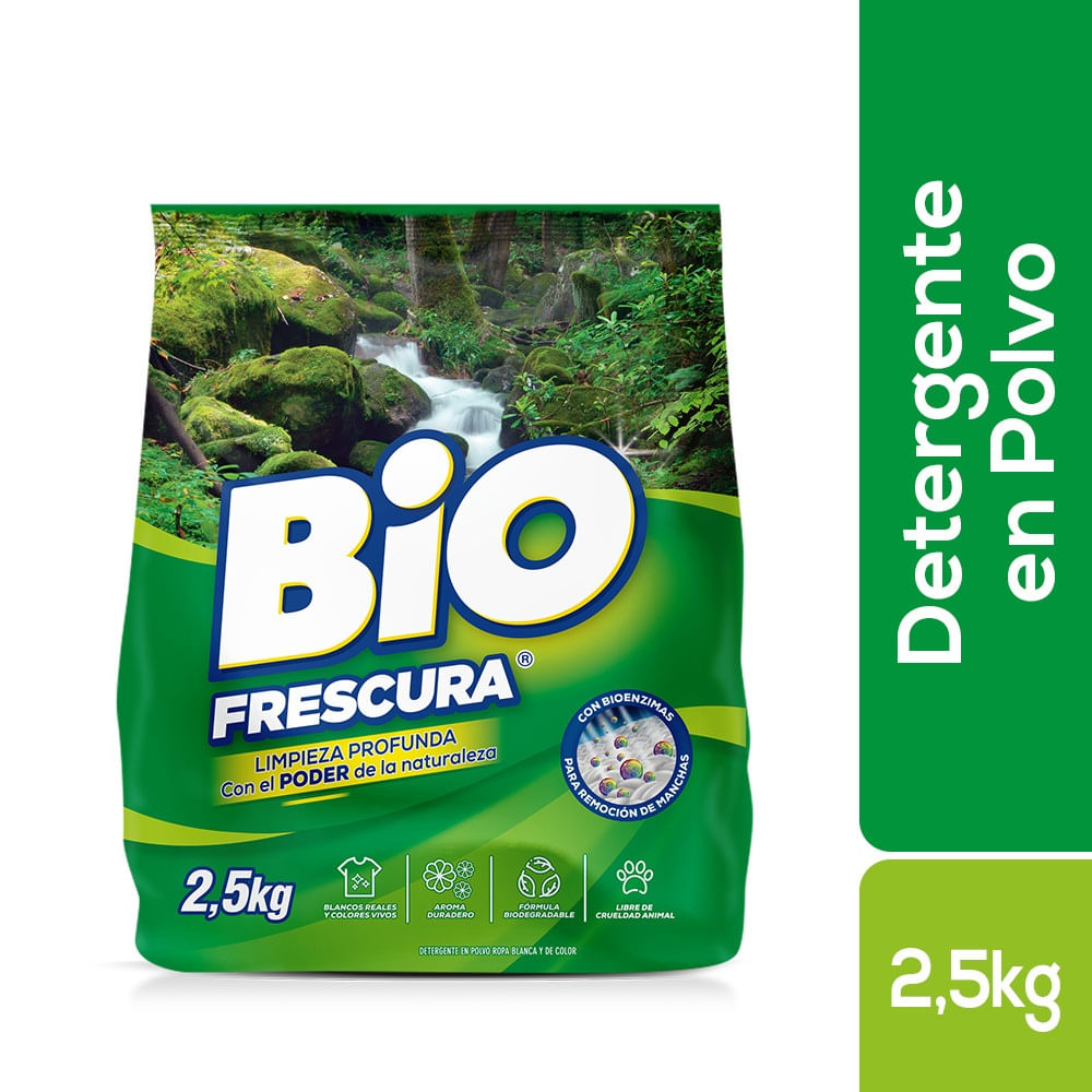 Detergente Bio Frescura bosque nativo polvo 2.5 Kg