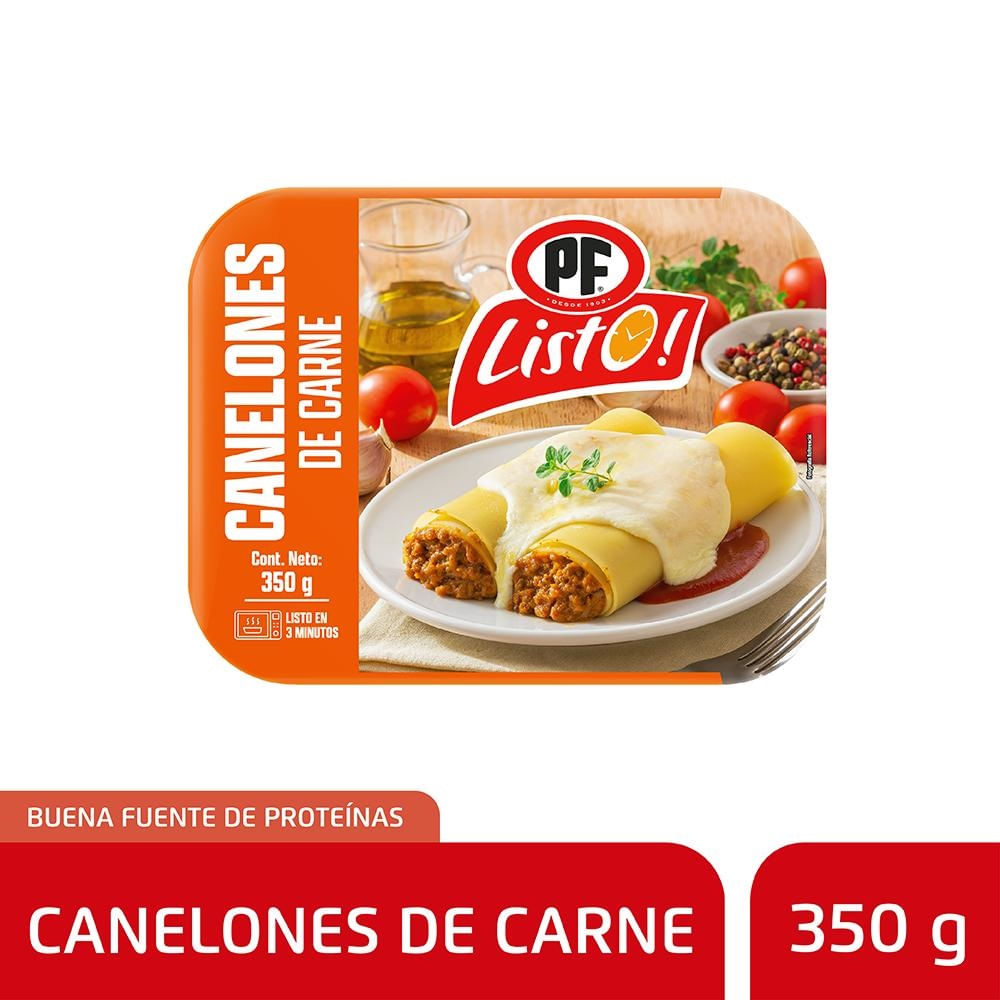 Canelones de carne PF Listo 350 g