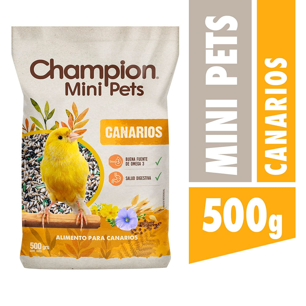 Alimento canarios Champion mini pets 500 g