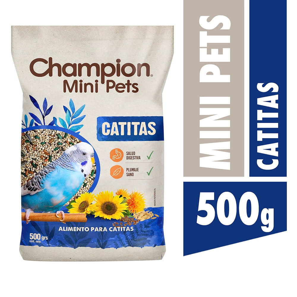 Alimento catitas Champion mini pets 500 g