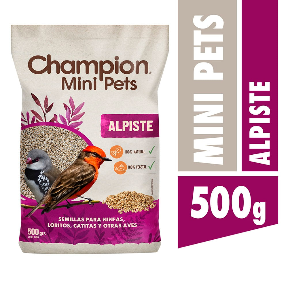 Alimento aves Champion mini pets alpiste 500 g