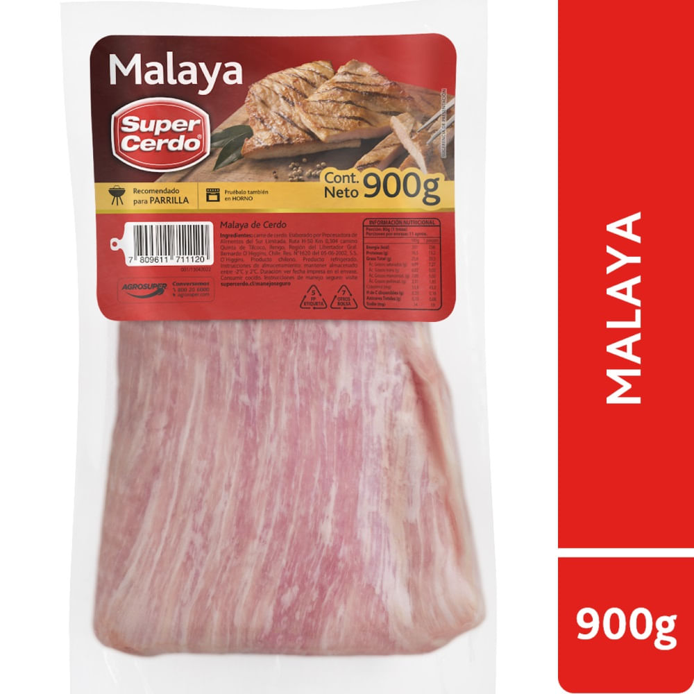 Malaya de cerdo Super Cerdo 900 g