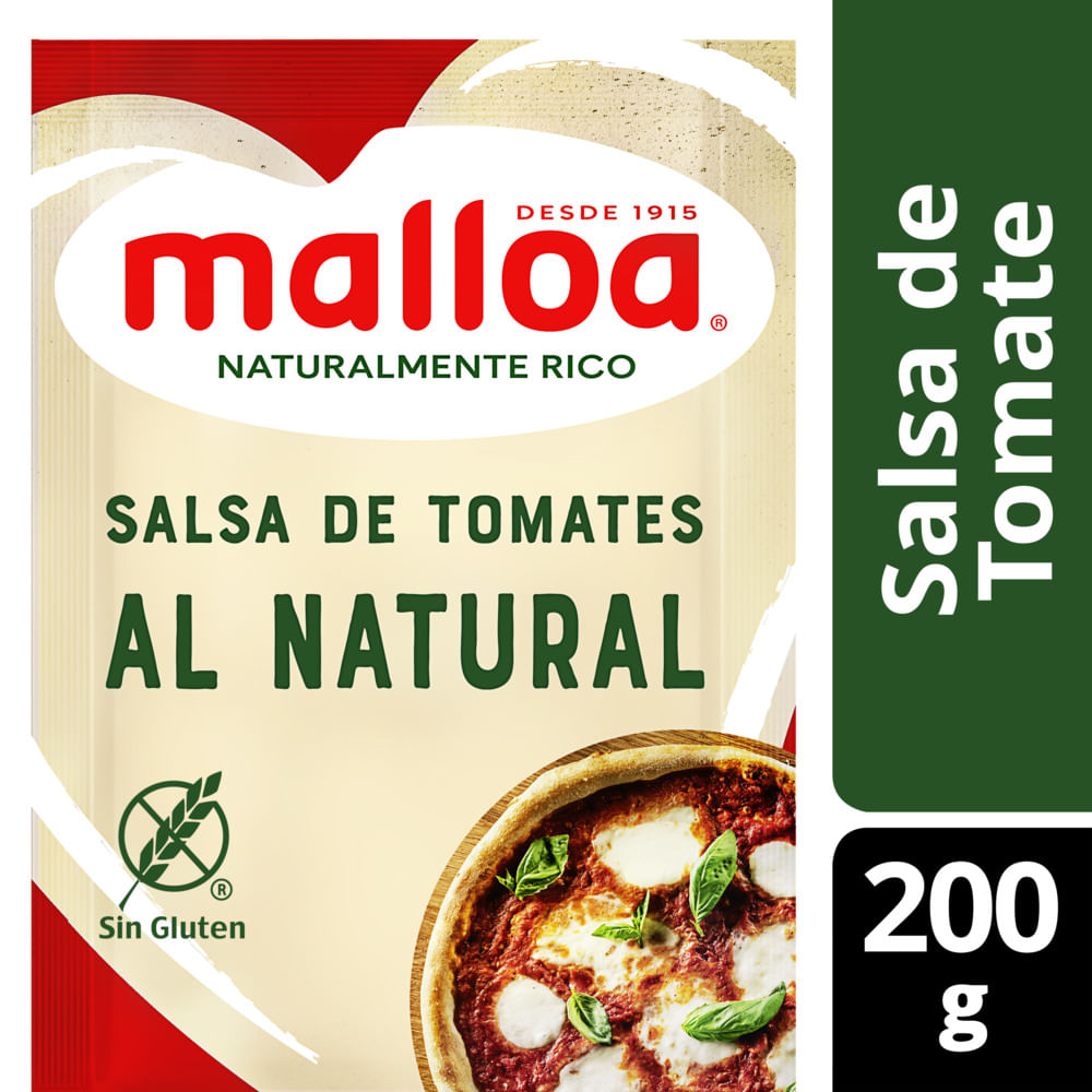 Salsa de tomate Malloa al natural 200 g