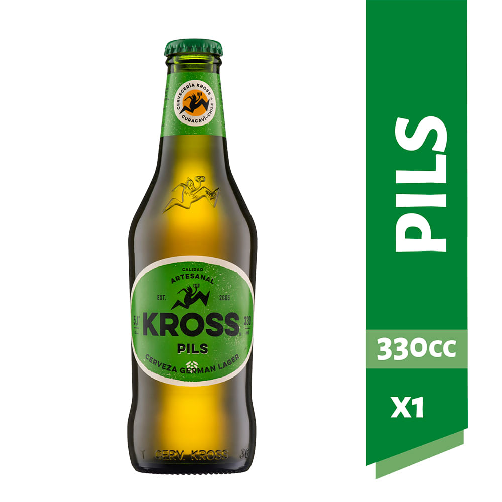 Cerveza Kross pilsner botella 330 cc
