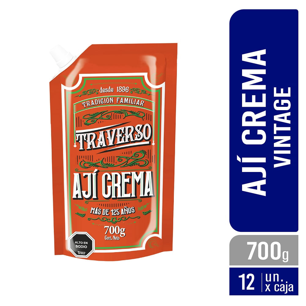 Aji crema Traverso vintage doypack 700 g