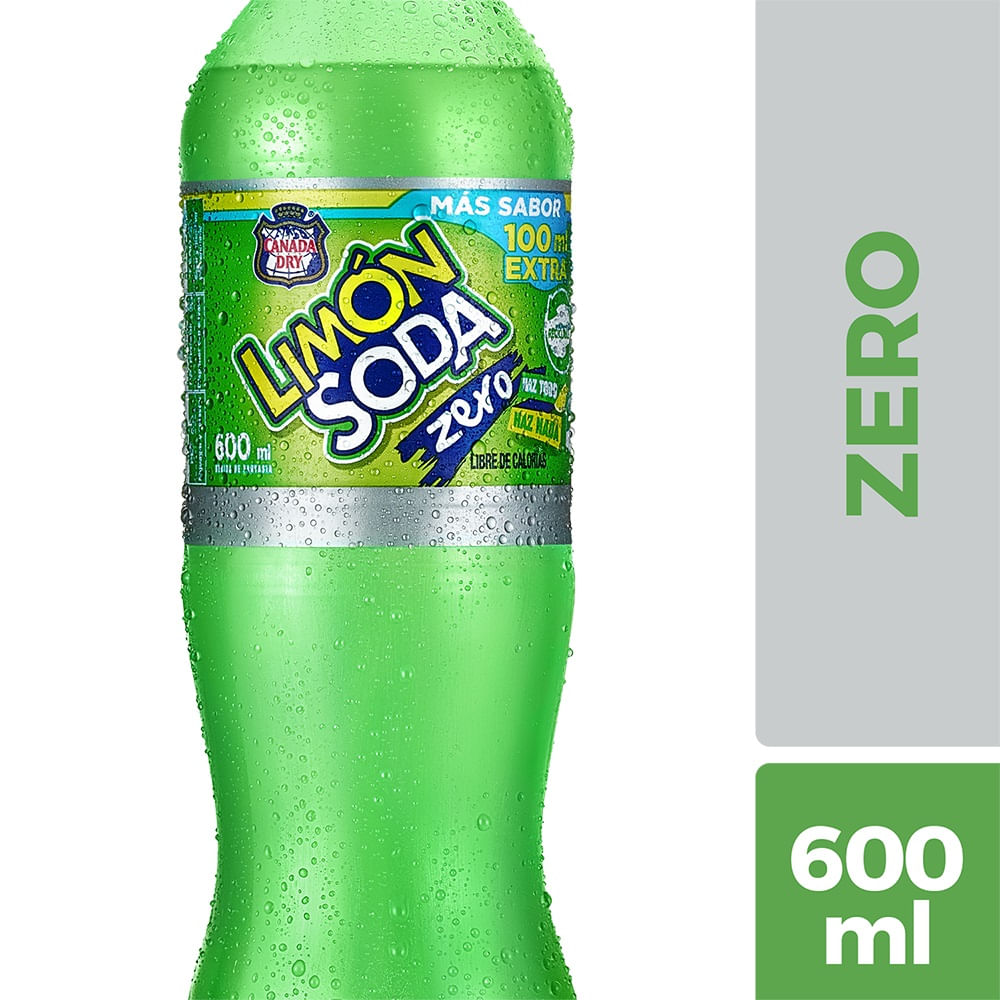 Bebida Limón soda zero sin azúcar 600 cc Bebida Limón soda zero sin azúcar 600 cc