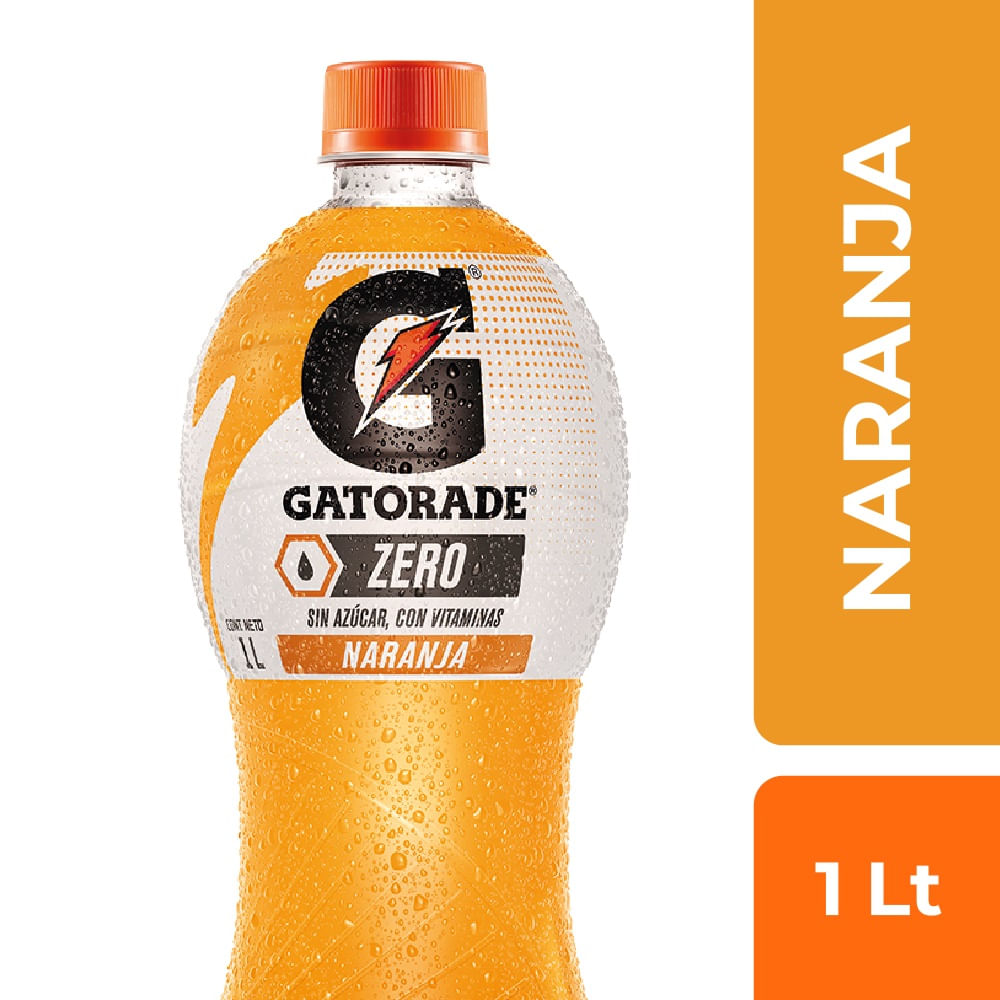 Bebida isotónica Gatorade zero naranja 1 L Bebida isotónica Gatorade zero naranja 1 L