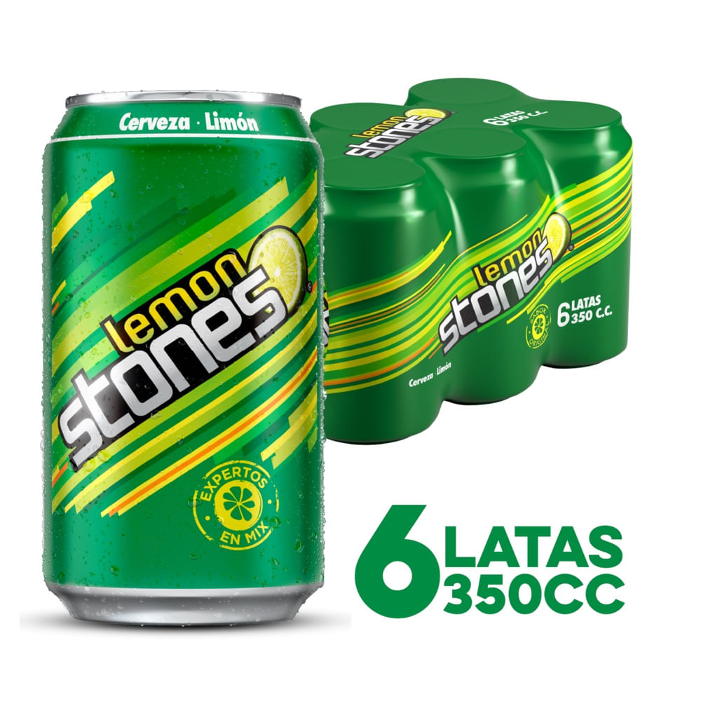Pack Cerveza Lemon Stones lata 6 un de 350 cc