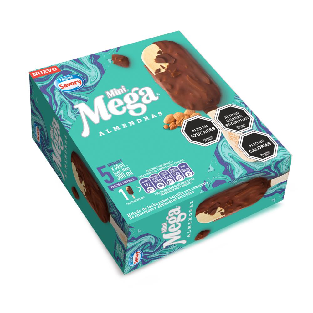 Pack helado Mega mini almendras 5 un