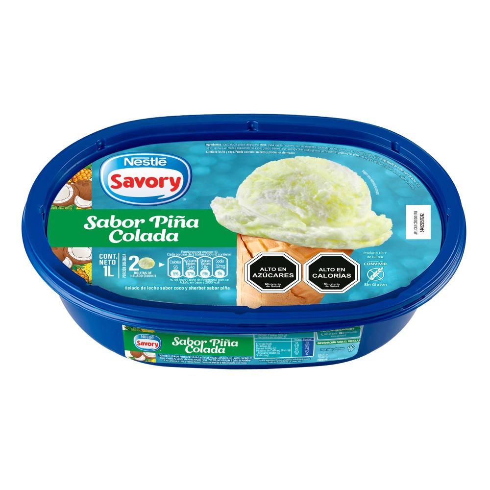 Helado Savory piña colada 1 L Helado Savory piña colada 1 L