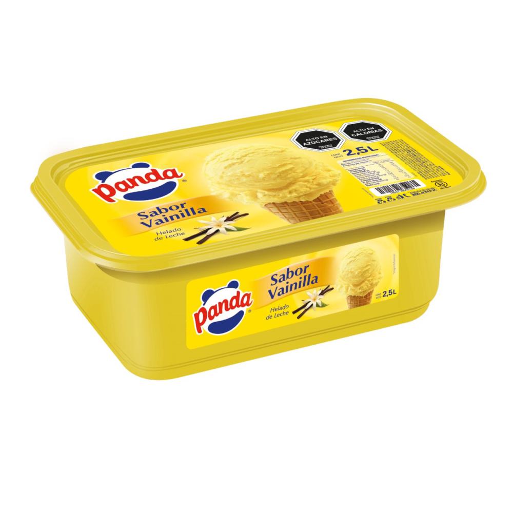 Helado Panda sabor vainilla pote 2.5 L