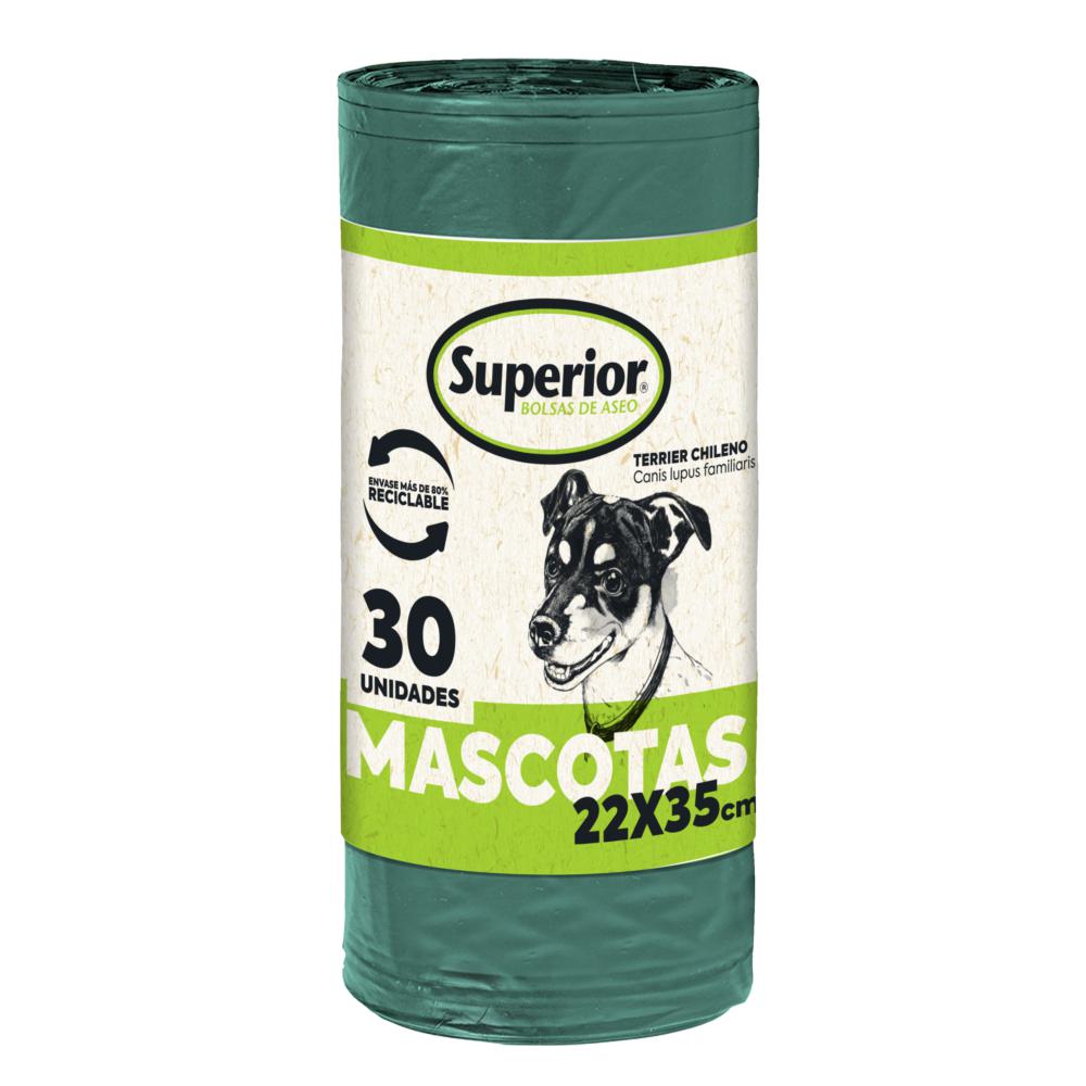 Bolsa de aseo mascotas Superior 22 x 35 cm 30 un Bolsa de aseo mascotas Superior 22 x 35 cm 30 un