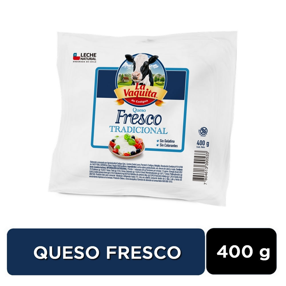 Queso fresco La Vaquita bolsa 400 g Queso fresco La Vaquita bolsa 400 g