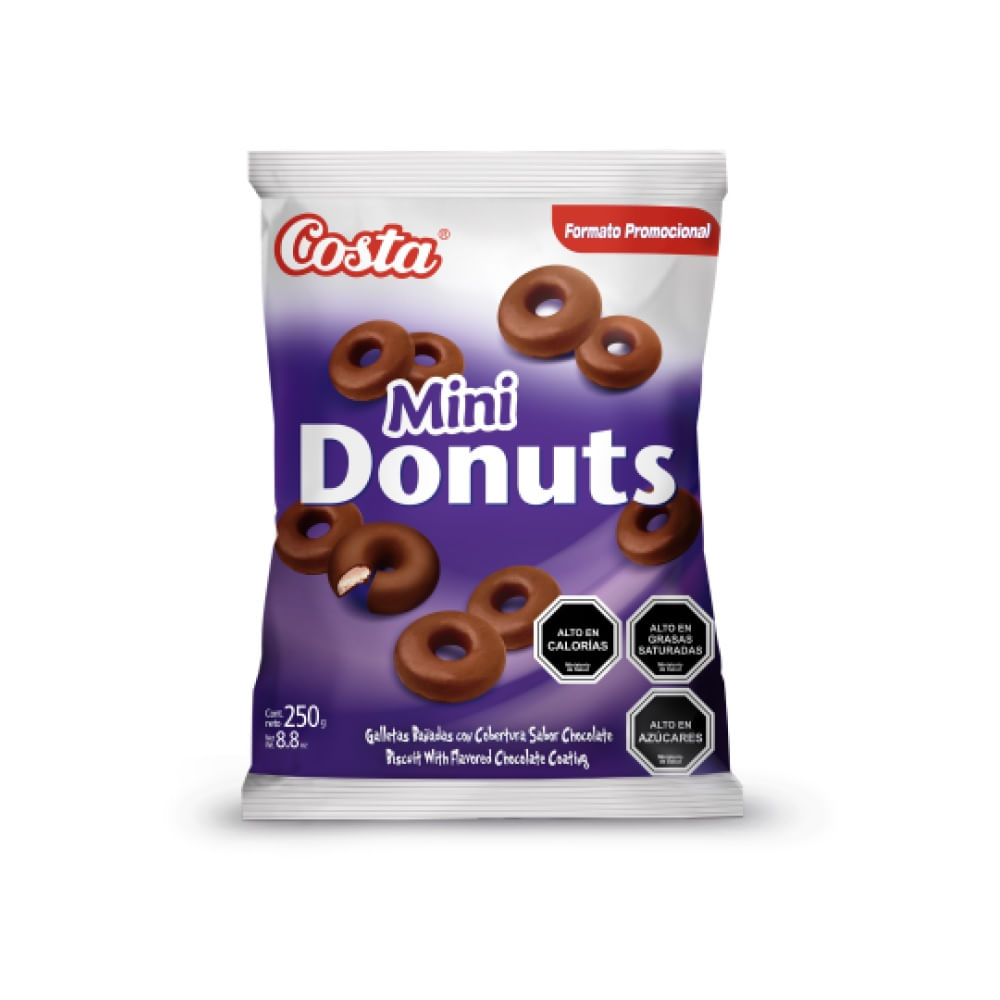 Galletas Costa mini donuts familiar 250 g