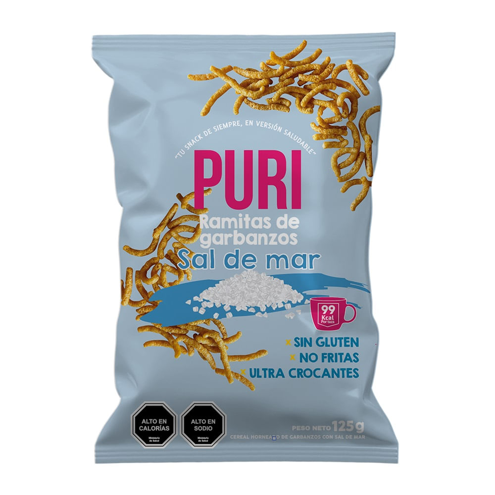Ramitas de garbanzos sal de mar Puri 125 g Ramitas de garbanzos sal de mar Puri 125 g