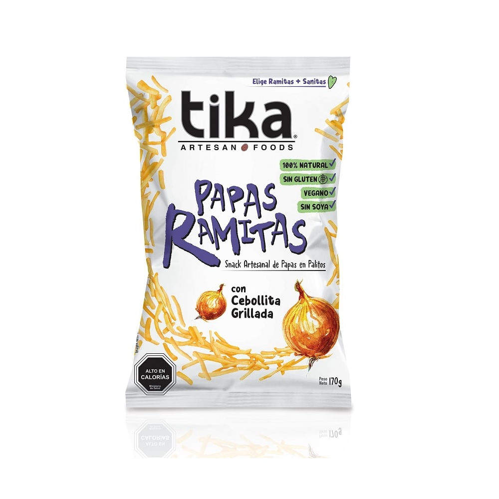 Papas ramitas Tika con cebolla grillada 170 g Papas ramitas Tika con cebolla grillada 170 g