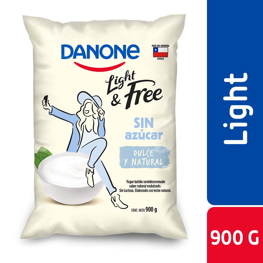Yoghurt Danone light natural bolsa 900 g Yoghurt Danone light natural bolsa 900 g