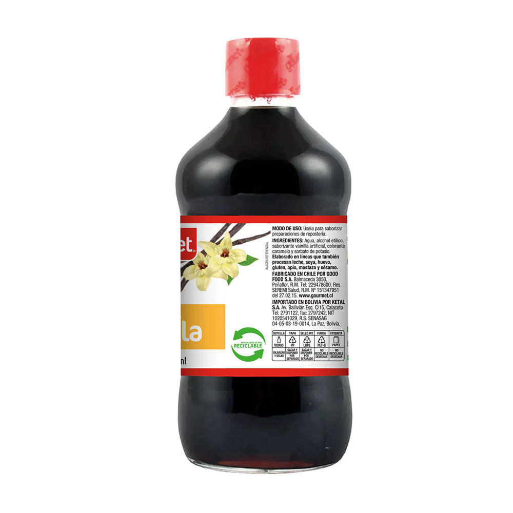 Esencia de vainilla Gourmet 500 ml Esencia de vainilla Gourmet 500 ml