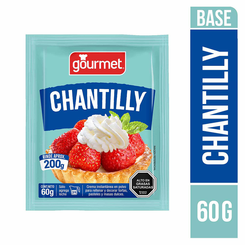 Crema chantilly Gourmet sobre 60 g
