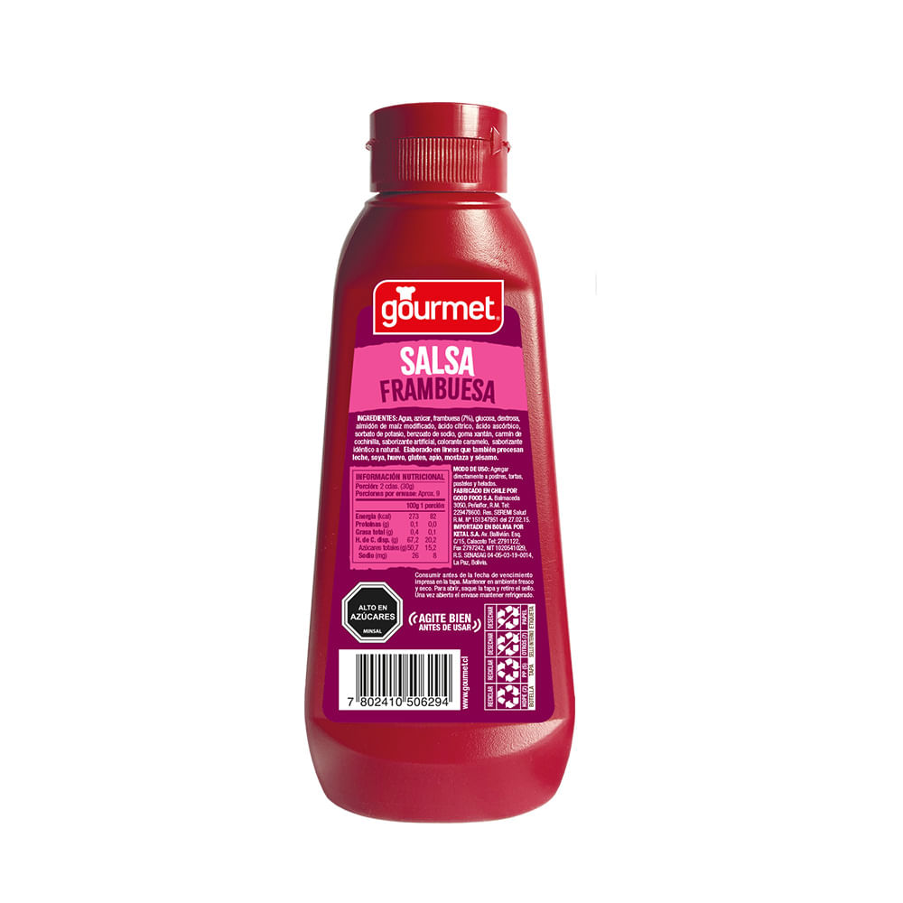 Salsa Gourmet frambuesa 280 g