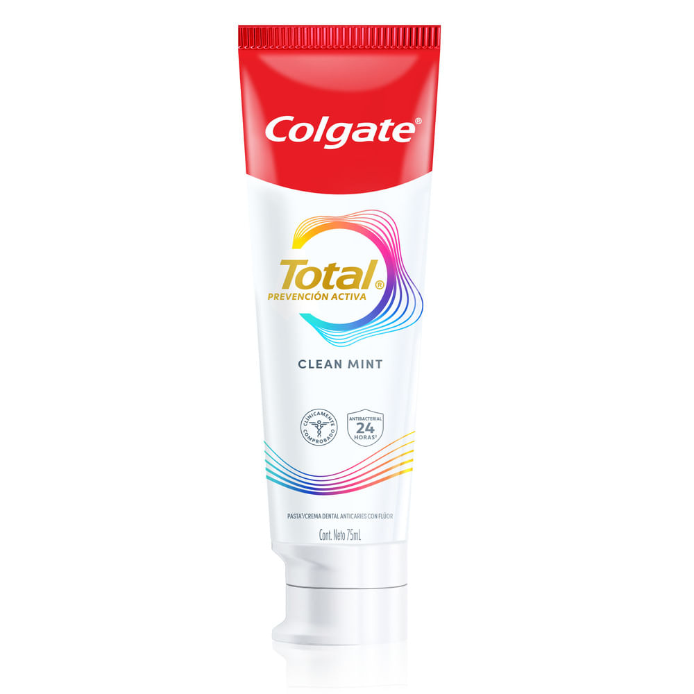 Pasta dental Colgate total clean mint 24 horas de prevención activa 75 ml Pasta dental Colgate total clean mint 24 horas de prevención activa 75 ml