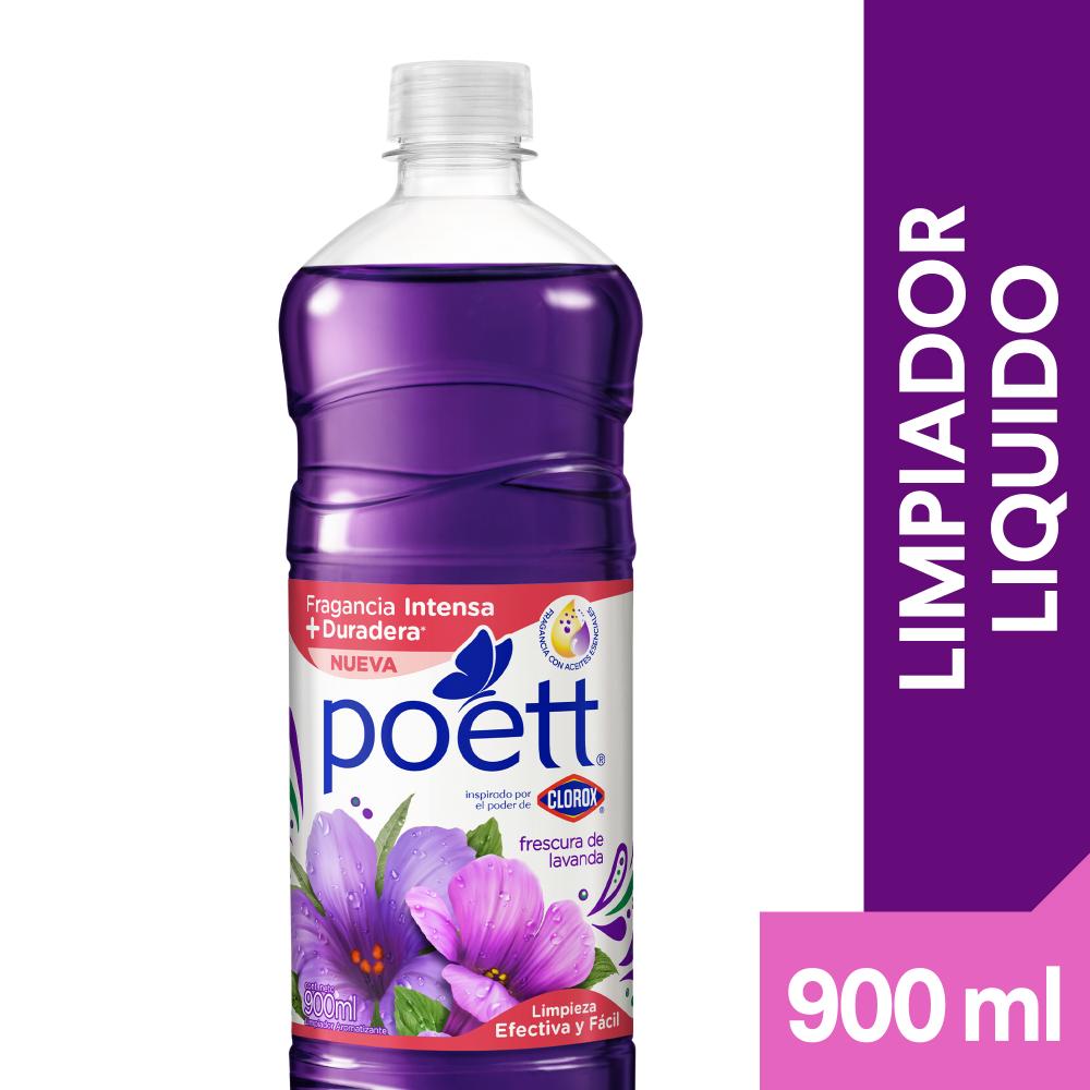 Limpiador líquido aromatizante Poett frescura de lavanda botella 900 ml