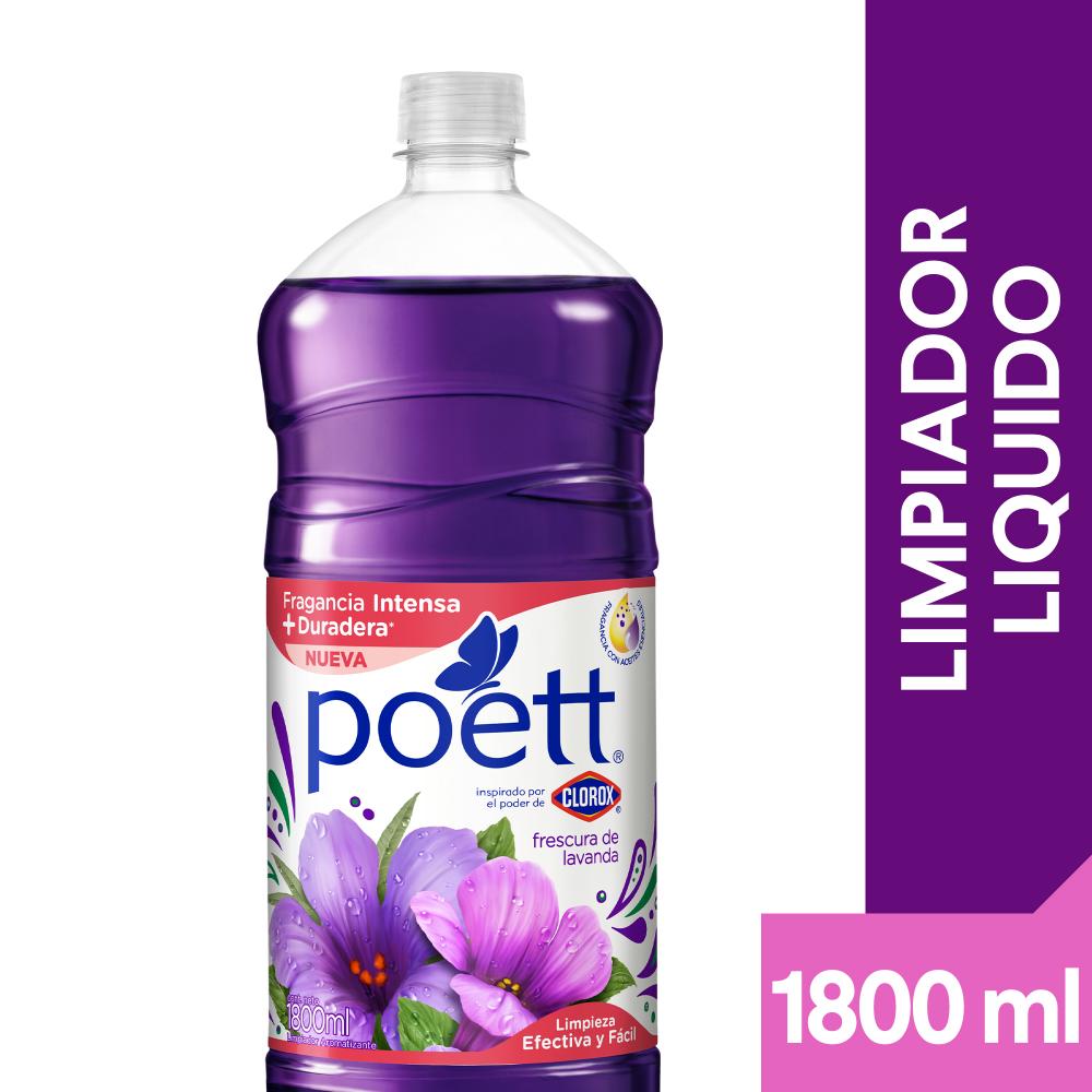 Limpiador líquido aromatizante Poett frescura de lavanda 1.8 L