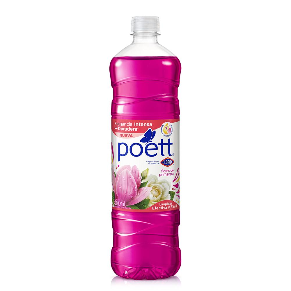 Limpiador líquido aromatizante Poett flores de primavera botella 900 ml Limpiador líquido aromatizante Poett flores de primavera botella 900 ml