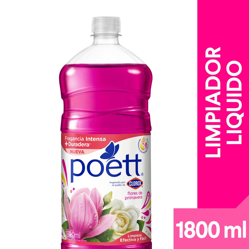 Limpiador líquido aromatizante Poett flores de primavera botella 1.8 L Limpiador líquido aromatizante Poett flores de primavera botella 1.8 L