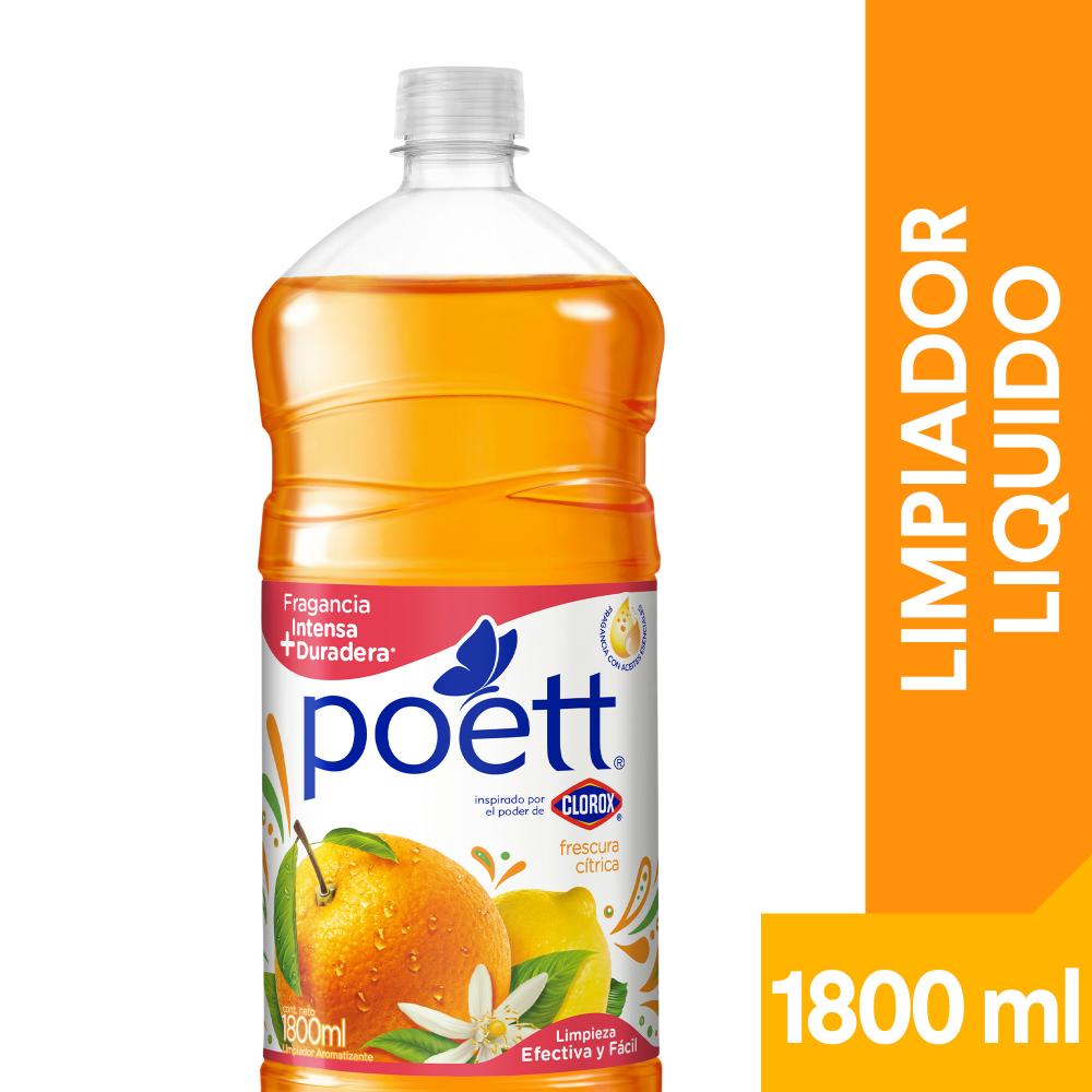 Limpiador líquido aromatizante Poett frescura cítrica 1.8 L