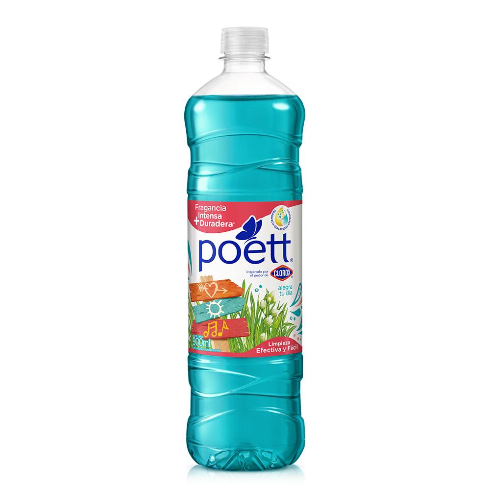 Limpiador líquido aromatizante Poett alegra tu día 900 ml Limpiador líquido aromatizante Poett alegra tu día 900 ml