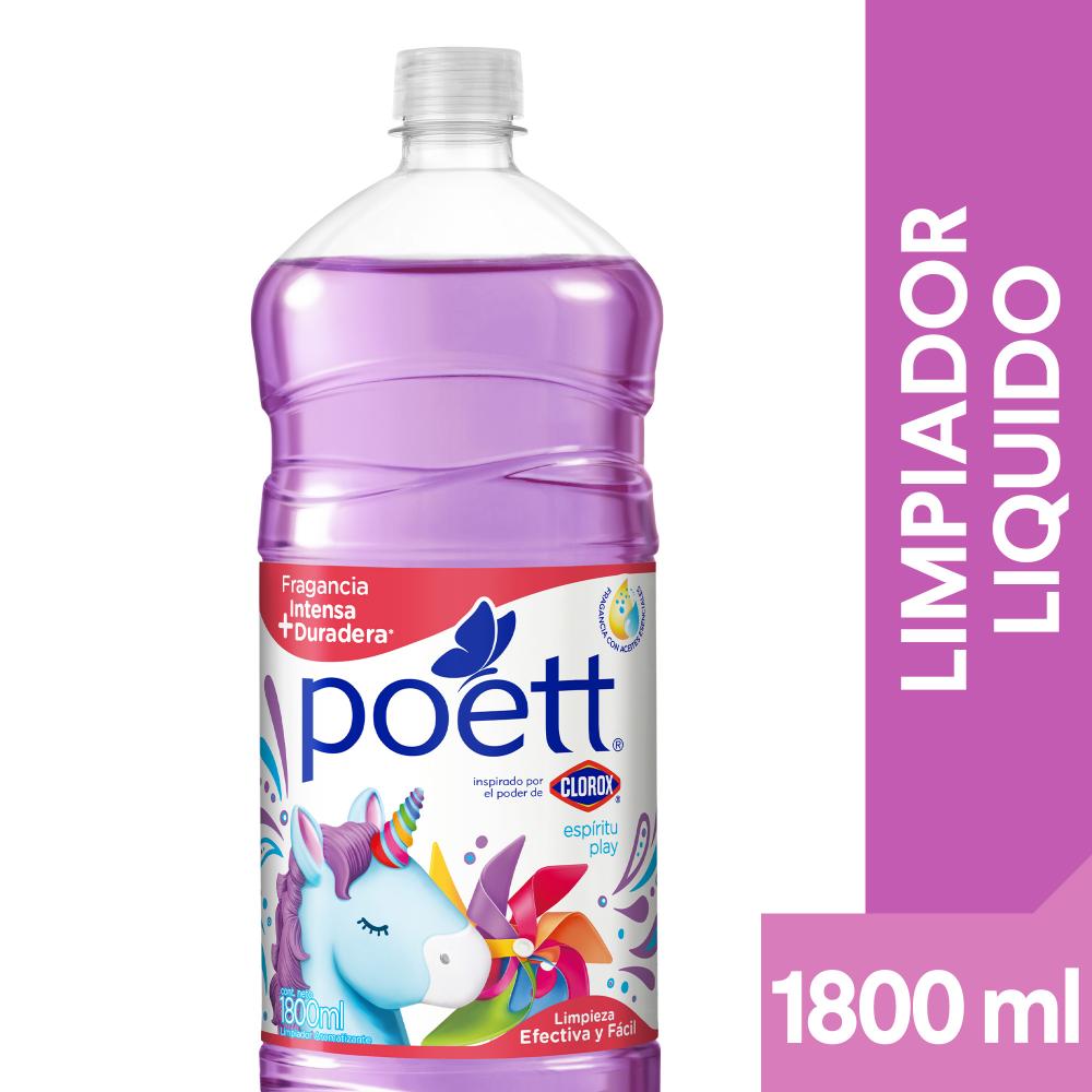 Limpiador líquido aromatizante Poett espíritu play botella 1.8 L